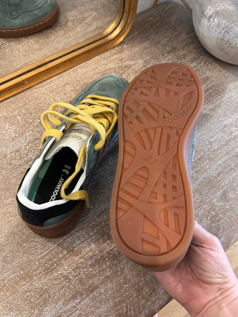 New Coolway Goal Sneakers Urban Outfitters Green - Picture 5 of 6